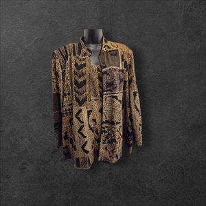 Vintage Women's R&M Richards Jeweled Brooch Top